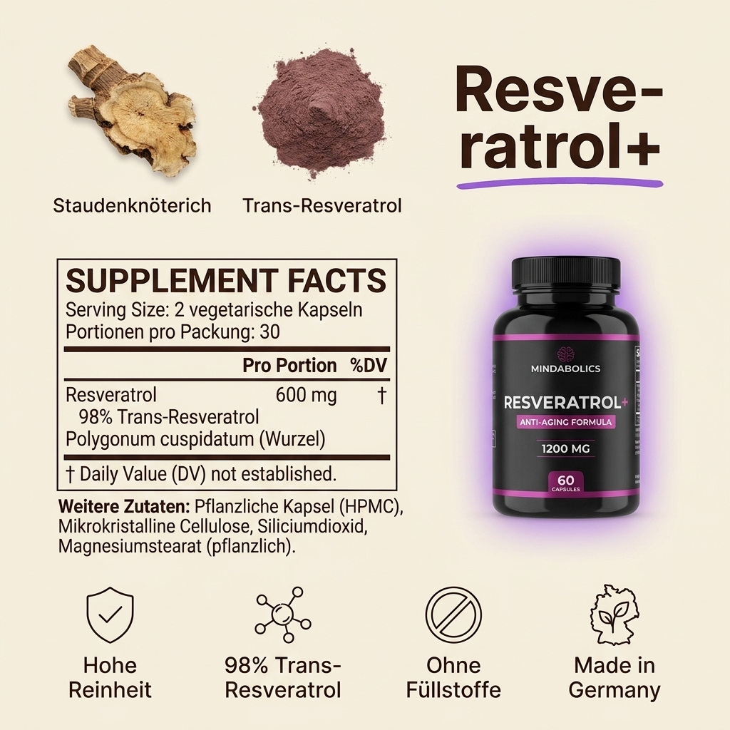 100% reines Resveratrol