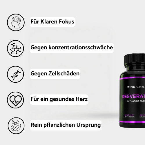 100% reines Resveratrol - Mindabolics - 