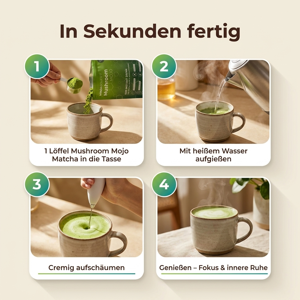 Mushroom Mojo Matcha Latte