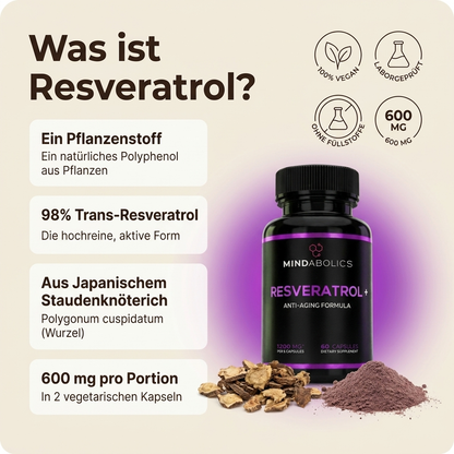 100% reines Resveratrol