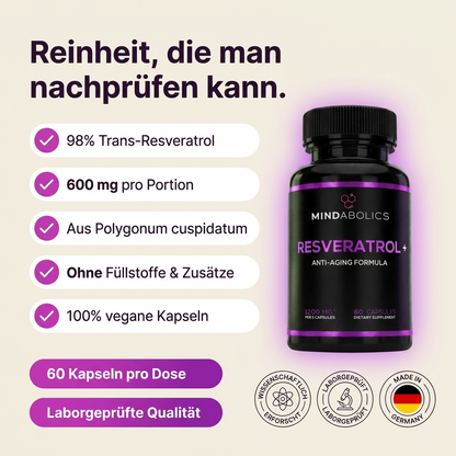 100% reines Resveratrol